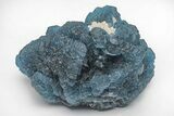 Blue, Cubic/Octahedral Fluorite Encrusted Quartz - Inner Mongolia #213874-1